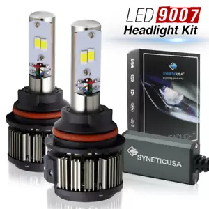 2x 9007 Error Free 6000K White 2247LM Headlight High Low Beam LED light bulbs - Picture 1 of 10