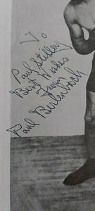 VERY RARE PAUL BERLENBACH HAND SIGNED 10 X 8"  PHOTO  & COA - OFFERS ACCEPTED - Picture 1 of 2