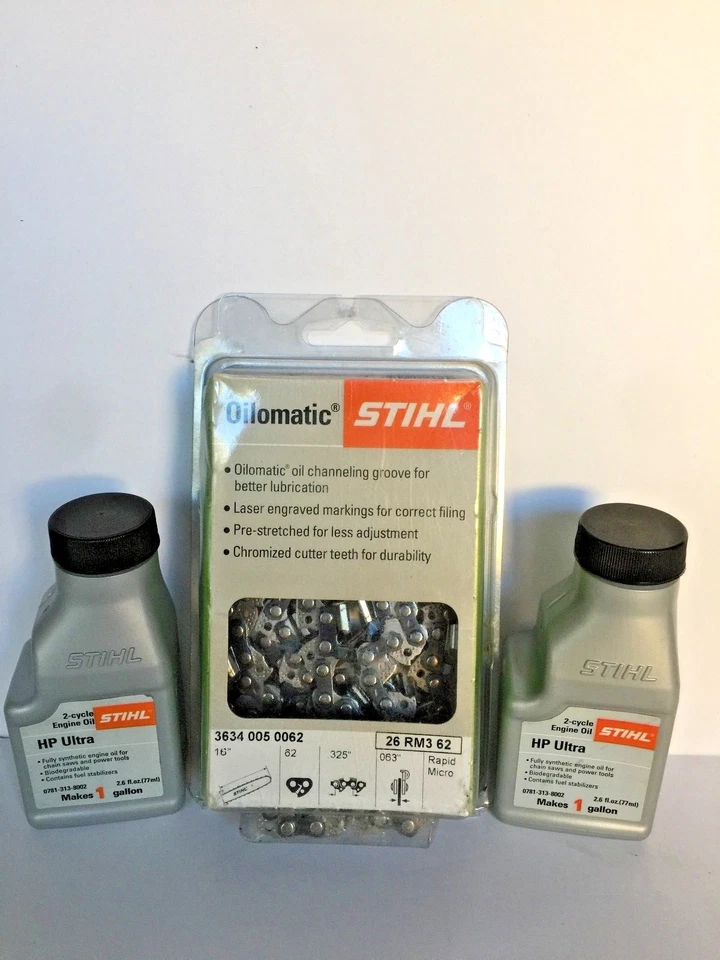 STIHL Oilomatic 26 Rm3 72 Rapid Super Chainsaw Chain 2 HP Ultra Oil