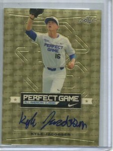 Kyle Jacobsen 2016 Leaf Metal Perfect Game Gold Super Prismatic Autograph #1/1