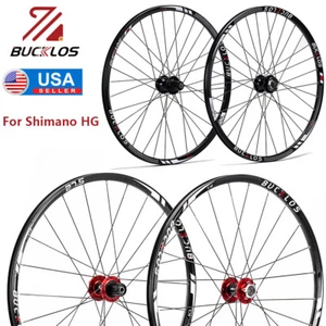 MTB Clincher Disc Brake Bike Wheelset 26/27.5/29" QR Wheels Rim for Shimano HG - Picture 1 of 17