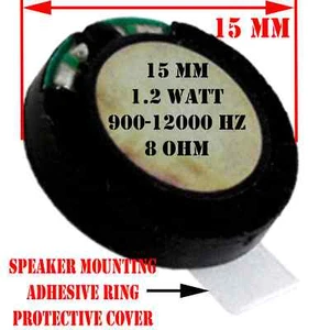SCALELIKE INDUSTRIES SP1500 1.2 WATT ALL 8 OHM 15mm DCC SPEAKER NEW IN PACKAGE - Picture 1 of 3