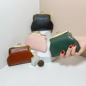 Leather Wallet Pouch Purse Big Coin Super Soft Women Clip Top Ladies Purses - Picture 1 of 11