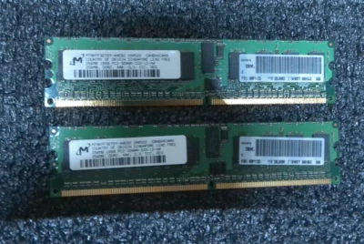 DELL 4D554 RAID RAM 256MB PC2-3200R PowerEdge 1850 2800 2850 MT9HTF3272Y-40EB2 - Image 1 of 4