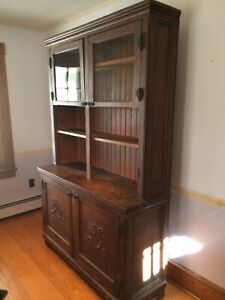 antique china cabinet hutch