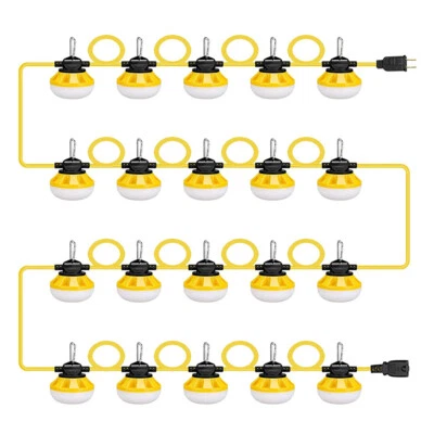 US Construction String Lights LED Industrial Grade Construction Sites Work Light - Image 1 of 4