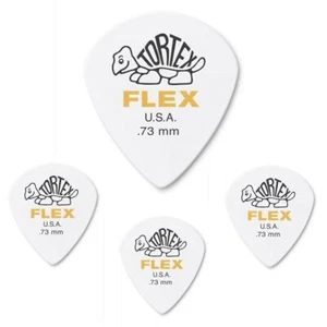 Dunlop 468.73 Tortex Flex Jazz III Guitar Picks 4 Picks Yellow .73mm - Picture 1 of 2