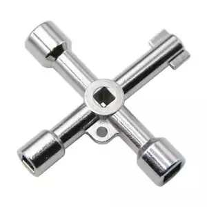 Multifunctional 4-in-1 Cross Portable Silver Hand Screwdriver DIY Socket Screwdr - Picture 1 of 6