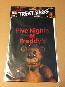 FIVE NIGHTS AT FREDDY'S TREAT BAGS 16 CT 6.5" X 9" 2018 - Picture 1 of 4