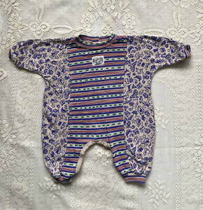 Vintage Colorful Y2K Toddler Romper, Snap Buttons, One Size
