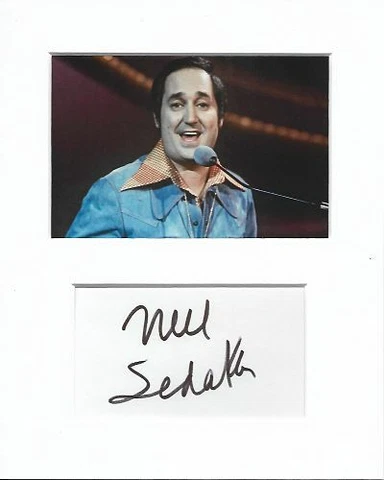 Neil Sedaka Oh Carol authentic hand signed autograph signature AFTAL COA Cover