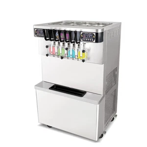 Kolice ETL Commercial 4+3 Mixed Flavors Floor Stand Soft Serve Ice Cream Machine - Picture 1 of 10