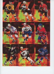 1996-97 FLAIR Hot Numbers Insert Set (1-10) GRETZKY LEMIEUX +++ - Picture 1 of 1