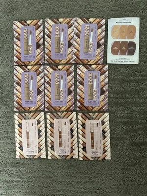 Lote de fita em forma de tarte e corretivo cremoso sem vincos – 10 peças amostras de cartão NOVO - Imagem 1 de 2