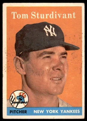 1958 Topps #127 TOM STURDIVANT  New York Yankees  EX (wax) - Image 1 of 2