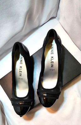 Zapatos de tacón Ann Klein Guardian negros i flex bloque talla 8M LEER Foto 1 de 4