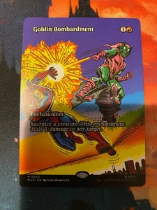 MTG Spider Man Goblin Bombardment Borderless - Picture 1 of 1