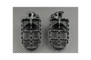 Left & Right Front Wide Footrest Foot Pegs SUZUKI RM 125 1996-2006 - Picture 1 of 3