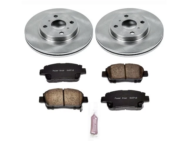 前刹车片和转子套件电源停止 74BZDD99 适用于 Scion xA xB 2004 2005 2006 — 第 1/1 张图片