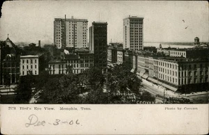 Memphis,TN Bird's Eye View c1905 Undivided Shelby County Tennessee Postcard - Picture 1 of 2