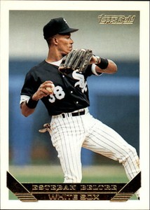 1993 Topps Gold Chicago White Sox Baseball Card #13 Esteban Beltre