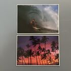 Surfing Hawaii Dreamy Hawaiian Suset Postcard Feb 1998 Posted Lot of 2