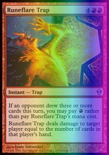 Magic the Gathering MTG Runeflare Trap (146) Zendikar   LP FOIL