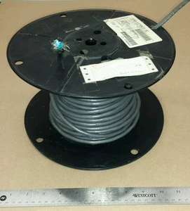 ( 25 FT ) Belden 9829 (24Awg) 4/C Gray Cable Wire (2 Pair) 7Strand / 32Awg 600V - Bild 1 von 5