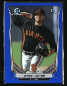 Chris Heston 2014 Bowman Chrome Blue 90/250 #BCP75  Baseball Card