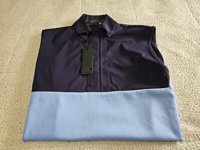 NUEVO GREYSON COMANCHE Pullover de Golf Híbrido 1/4 Cremallera/A Presión Magnético Chaleco Azul Cielo L Foto 1 de 4