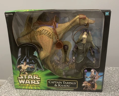 2000 HASBRO STAR WARS POWER OF THE JEDI CAPTAIN TARPALS AND KAADU - NEW Cover