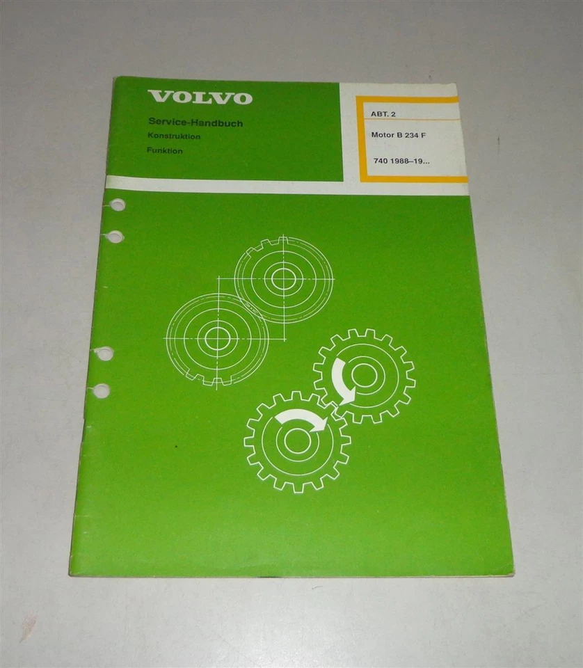 Manual De Taller / Manual De Servicio Volvo 740 Motor B234F Desde El Año 1988 - Imagen 1 de 1