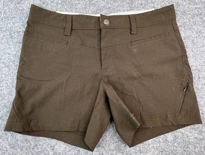 Pantalones Cortos Athleta Para Mujer Talla 8 Marrón Tostado Senderismo Viaje Utilidad Atletismo Aire Libre Foto 1 de 4