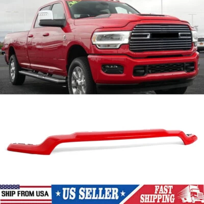Flame Red Front Upper Grille Molding Trim For 2019 2020-2024 Ram 2500 3500 4500 - Image 1 of 4