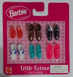 Vintage 1998 Barbie Little Extras Shoe Pack Casual Shoes 67036-86 NOS NRFP  - Picture 1 of 3