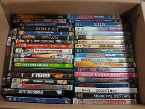 Lot of 94 DVD's Used Comedy Kids Disney UFC Music Action elvis Etc. - Picture 1 of 3