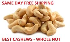 Whole CASHEWS Roasted Salted Fresh Premium Bulk Whole Nut - Choose Qty