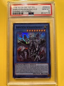 YuGiOh AMORPHACTOR PAIN, THE IMAGINATION DRACOVERLORD SHIV-EN044🔥PSA 10🔥1st ED - Picture 1 of 12