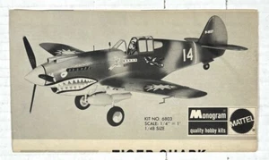 Monogramm 1:48 Tigerhai P-40B Kit #6803 NUR ANLEITUNG - Bild 1 von 3