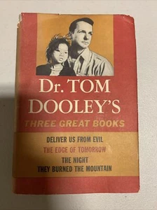 Dr Tom Dooleys Three Great Books Hardcover Vintage 1956-1960 1st EDITION - Picture 1 of 4