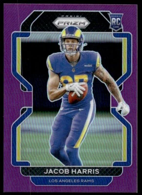 2021 Panini Prizm PURPLE /125 Jacob Harris Los Angeles Rams #368 - Image 1 of 2