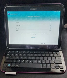 Samsung T537 Galaxy Tab 4 10.1" 16GB Verizon4G/Wifi Black Tablet,a1free keyboard - Afbeelding 1 van 7