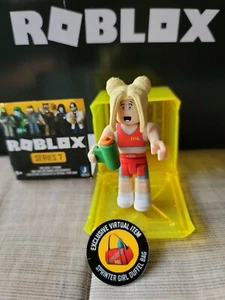Roblox Celebrity Series 7 Sprinter Girl Duffle Bag Virtual Code High School Life - Picture 1 of 1