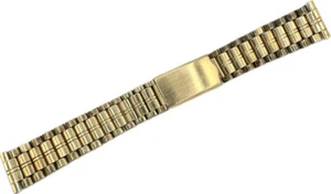 Orologio da polso Vintage 20mm JB Champion Uomo Bracciale 14k GF Distribuzione Maglia Ovale - Foto 1 di 5