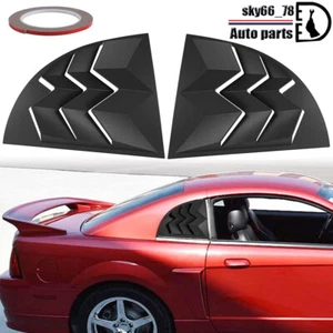 Side Window Louvers Sun Shade Cover Vent for Ford Mustang 1999-2004 (2 Pack) - Picture 1 of 13