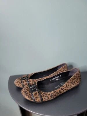 Mocasines Mephisto Estampado Leopardo Detalle Hebilla Talla 9 Foto 1 de 4