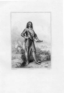 GRAVUR MARSCHALL VON FRANKREICH / Schomberg (?)-1656 - Bild 1 von 1