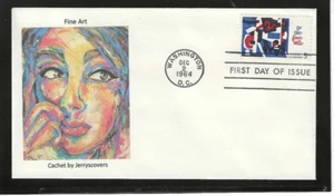 FINE ARTS FDC 1964 WASHINGTON, DC JERRY'S COVERS 1 of 1 - Picture 1 of 1