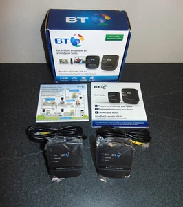 BT Broadband Extender Flex 500 Kit Powerline Adapters - Twin Pack Black - Photo 1/16