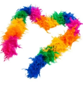Rainbow Feather Boa Costume Accessory Pride Parade 72 Inches Long Roma 4764 - Picture 1 of 1
